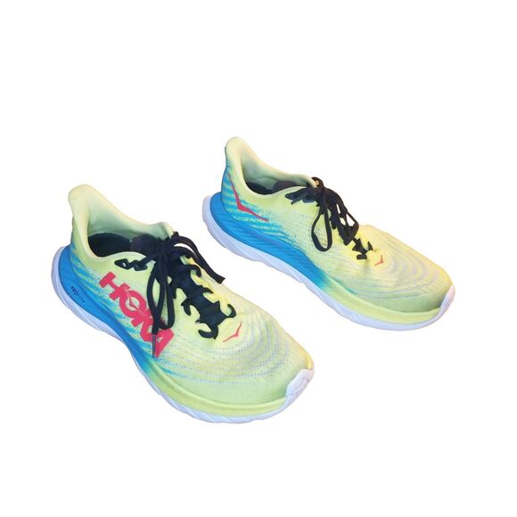 Hoka One One Mach 5 Men Size 9.5 Evening Primrose Scuba Blue Running 1127893EPSB - Picture 2 of 7